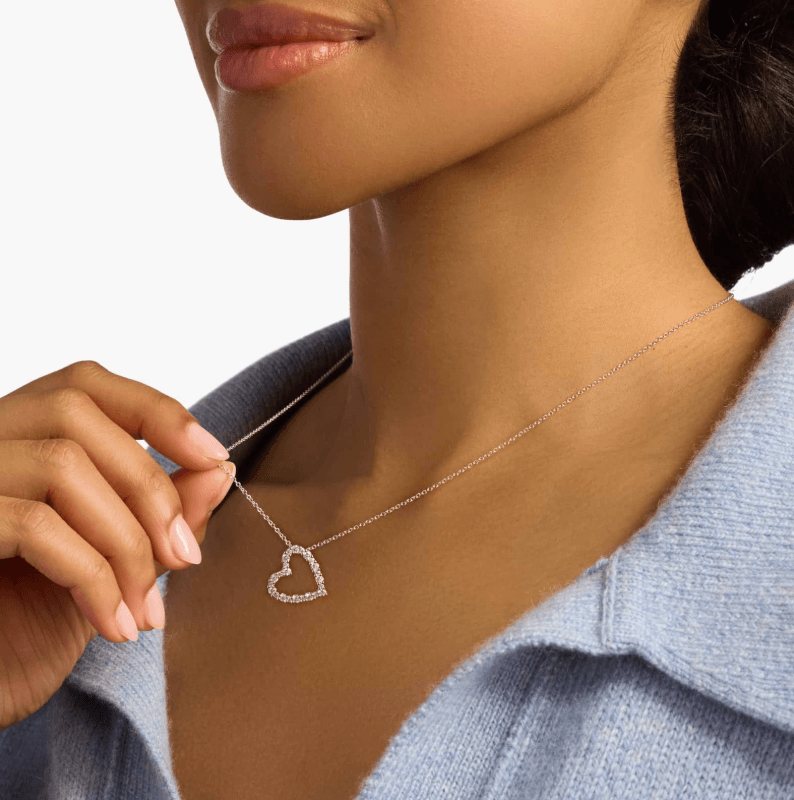 mother's day jewelry gifts heart necklace